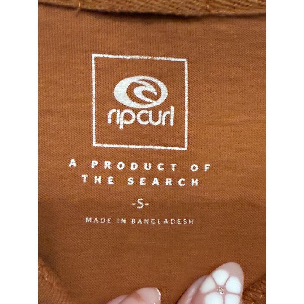Rip Curl Womens Long Sleeve Graphic Tee Rust Orange Every Day Is A Dream Small - Picture 4 of 6
